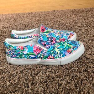 Lilly Pulitzer canvas slip-on sneaker (Floral, Size 6M)